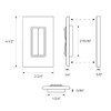 Wireless Self-Powered Dimming Wall Controller, Dual Rocker, Bluetooth BLE, Scene Control, White