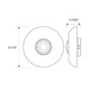 TruBlu Mesh Wireless PIR Ceiling Occupancy Sensor, Ceiling Mount, 12-24VDC, Bluetooth SIG Mesh