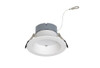 Halco Retrofit Commercial Downlight, 6", Emergency Battery Ready, Lumen Selectable, Color Selectable, White Reflector, White Flange, Dual Dimming, 120-277V