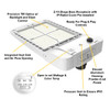 Halco ProLED SekTor Area Light Series G2, Size 2, Lumen Selectable 15000|18000|22000, CCT Selectable 3000K|4000K|5000K, Type III Installed with Type V Included, 120-277V