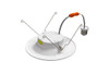 Residential Retrofit Downlight, 6", Color Selectable 2700K|3000K|3500K|4000K|5000K, Baffle Trim, 120V