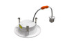 Residential Retrofit Downlight, 4", Color Selectable 2700K-5000K, Smooth Trim, 120V, Triac/ELV Dimmable