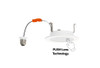 Push Lens Retrofit Slim Downlight, 4", Smooth Trim, Color Selectable 2700K/3000K/3500K/4000K/5000K, 90 CRI, 120V