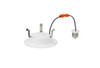 Push Lens Retrofit Slim Downlight, 4", Round, Color Selectable 2700K/3000K/3500K/4000K/5000K, Baffle Trim, 120V