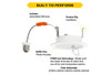 Push Lens Retrofit Slim Downlight, 4", Round, Color Selectable 2700K/3000K/3500K/4000K/5000K, Baffle Trim, 120V