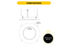 Halco Push Lens Retrofit Slim Downlight, 6", Smooth Trim, Color Selectable 2700K/3000K/3500K/4000K/5000K, 90 CRI, 120V