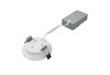 Halco Push Lens Slim Downlight, 4", Color Selectable 2700K/3000K/3500K/4000K/5000K, Baffle Trim, 120V