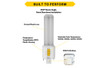 Halco ProLED Select Plug-In Lamp, Double Tube, Omni-Directional, 7W, 80 CRI, 3000K/3500K/4000K/5000K Selectable, Hybrid Type A/B, GX32 2-Pin Base, LED Generation 2, Non-Dimmable