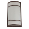 Sunpark MDF076D-A Wall Sconce, 15W, 120V, 1250lm, 3000K|3500K|4000K|5000K, ORB, Frosted Glass