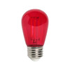 Decorative LED Filament Sign Lamp, 5W, S14, Clear, Red, E26 Base, Dimmable, 120V