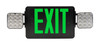 Exit Combo | Thermo Plastic | Style 1 | Black Color | Single or Double Facing | Red or Green Switchable Lettering | 6500 - alternate image 2