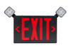 Exit Combo | Thermo Plastic | Style 2 | Black Color | Single or Double Facing | Red or Green Switchable Lettering | 6500 - main product image