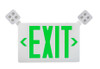 Exit Combo | Thermo Plastic | Style 2 | White Color | Single or Double Facing | Red or Green Switchable Lettering | 6500 - main product image