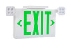 Exit Combo | Thermo Plastic | Style 2 | White Color | Single or Double Facing | Red or Green Switchable Lettering | 6500 - alternate image 2