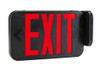 Exit Sign | Thermo Plastic | Style 1 | Black Color | Single or Double Facing | Red or Green Switchable Lettering | Surfa - alternate image 3