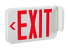 Exit Sign | Thermo Plastic | Style 1 | White Color | Single or Double Facing | Red or Green Switchable Lettering | Surfa - alternate image 3