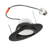 5” / 6" Circular LED Residential Retrofit Gimbal | Black Trim | 11W | Color Select 2700 / 3000 / 3500 / 4000 / 5000K | T - main product image