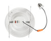 6in Baffle Circular LED Commercial Downlight feat. Power Select and Color Select. 14 / 10 / 8W, 120V Input, 2700 / 3000 - alternate image 3