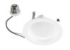 4in Circular LED Residential Retrofit, 120V Input, 6W, 3000K, 80CRI, TRIAC Dimming, Contractor Series, E26 Adapter Inclu - main product image