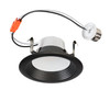 4" Baffled Circular LED Residential Retrofit | Black Trim | 8W | Color Select 2700 / 3000 / 3500 / 4000 / 5000K | TRIAC - main product image