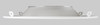 8in Hazy Chrome Reflector with White Flange Trim for Commercial Downlights - alternate image 2