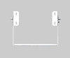 Surface mount kit for 200W KT-RHLED / G2 fixtures, Includes mounting hardware. White - alternate image 2