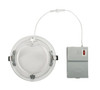 8in Circular LED Baffled Wafer Downlight feat. Color Select, 23W, 2700 / 3000 / 3500 / 4000 / 5000K, 90CRI, 120V Input - alternate image 2