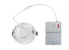 4in Circular LED Baffled Wafer Downlight feat. Color Select, 9W, 2700 / 3000 / 3500 / 4000 / 5000K, 90CRI, 120V Input, P - alternate image 2