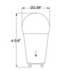 ProLED Select A19 LED Lamp, 15W, GU24 Base, 90 CRI, Color Selectable 2700K-5000K, Dimmable, Title 20