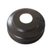 Straight Round Steel Pole Install Base Shield, 4" diameter, Dark Bronze