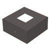 Straight Square Steel Pole Install Base Shield, 5" Square, Dark Bronze