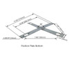Straight Square Steel Pole Cross Anchor Bolt Position Plate, 30 ft Square Steel Pole, for HAL-BM24SL914-S / HAL-SPP250-TM24