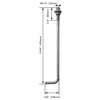 4-Piece Anchor Bolt Kit with Positioning Plate for 10–25 ft Poles