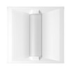 LED CCT Tunable Troffer Light with Built-in Sensor Base, 2x2, 15W/20W/25W Selectable, 2700K-6500K, 120-277V, 0-10V Dimming, IP20