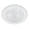 GlobaLux LDL2S LED Disk Light, 6", 15W, 120V Dimming, 3000K, 90+ CRI, White, Bulk Pack, Emergency Test Button
