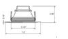 GlobaLux Lighting Recessed LED Retrofit Trim Size