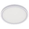 GlobaLux RDL LED Round Low Profile Flush, 12", 22W, 120V Dimming, 3000K, 90 CRI, White, Bulk Pack