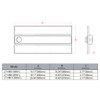 Lum-Tech Lighting Power & CCT Tunable LED Linear High Bay, 110-130-165W, 4000K-5000K, 120-347V