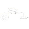 Lum-Tech FRG Series 3" Floating Round Gimbal, Black Trim, 8W, 700 Lumens, 5CCT, 120-277V, 40° Beam