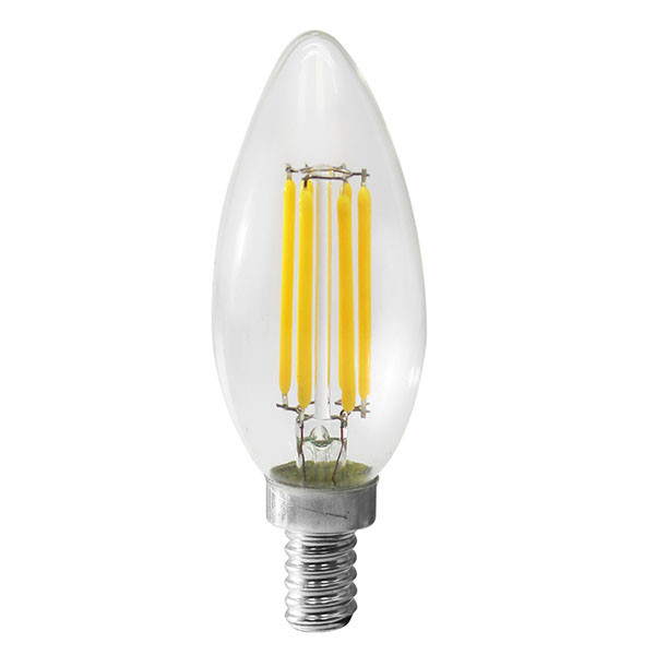 2-Pack Silicone Coated Steady Burn Light Bulbs – 5W Candelabra Base (E12), Warm White, 120V