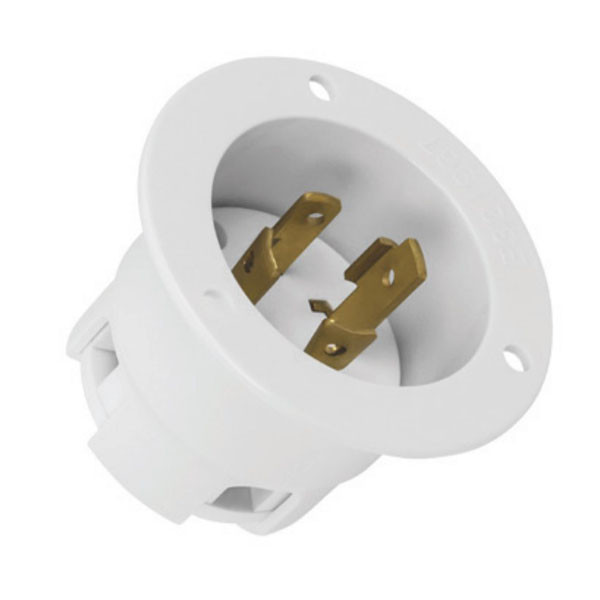 Pack Of 6 NEMA L14-30 Locking Flanged Inlets, 30A 125/250V AC – Grounding Power Connector