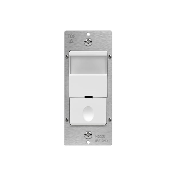 180° PIR Occupancy/Vacancy Motion Sensor Wall Switch, Ground Wire