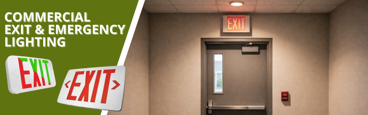 Commercial Exit and Emergency Lighting