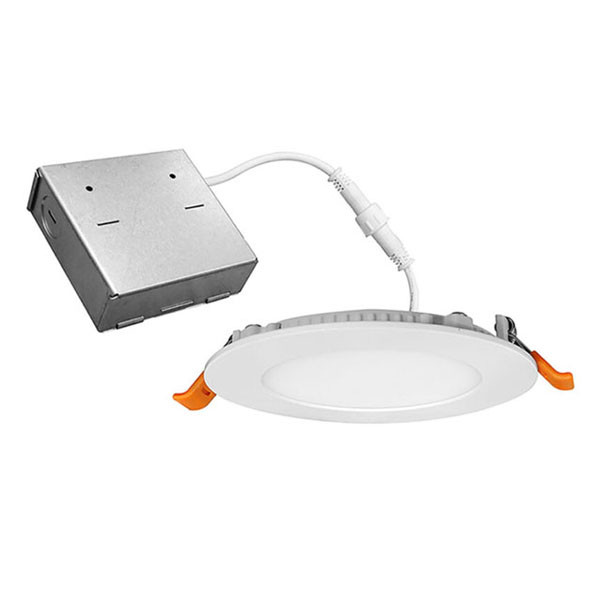 4-Inch 10 Watt Construction J-Box LED Slim Recess Disk - CCT
