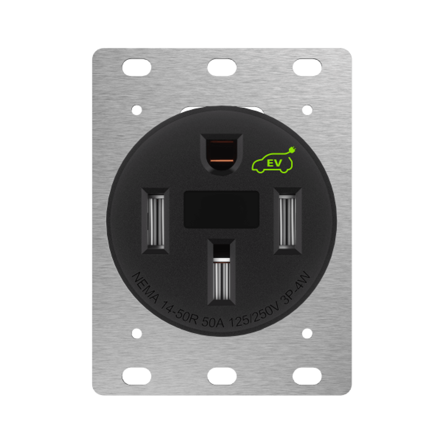 Flush Mount Single Power Outlet 50 Amp 125/250 Volt NEMA 14 50R