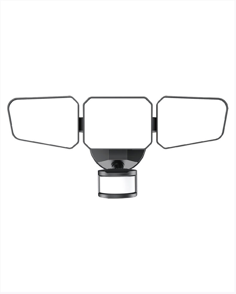 Cyber Tech Lighting LF20MH3, 3-Head LED Motion Security Light, Black ...