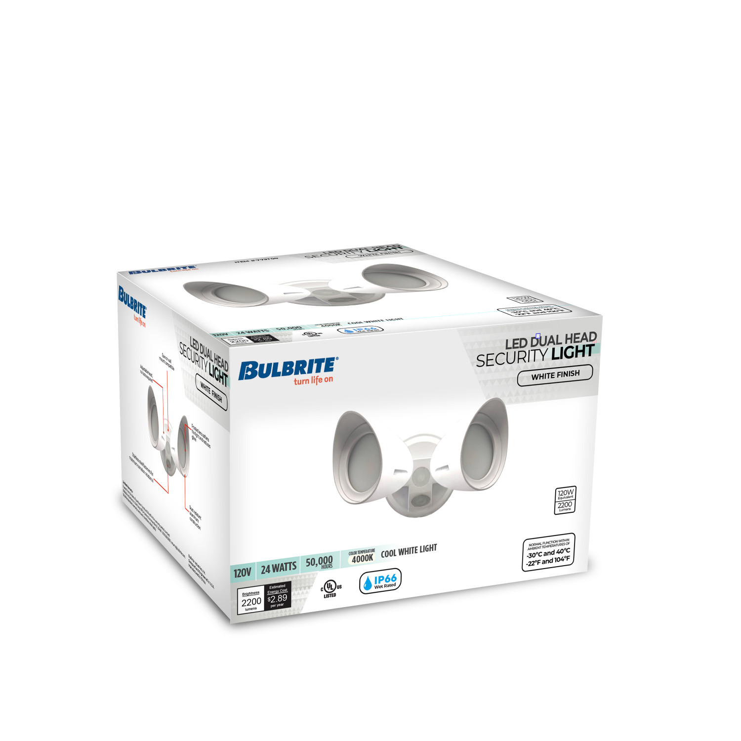 Bulbrite Industries LED Security Flood Light - Thumbnail 2