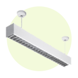 Square Profile Linear Pendant Fixtures