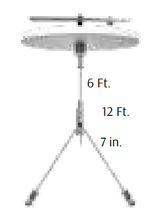 Adjustable 6ft 1/16in Single Suspension Canopy Set with Y Double Keyhole End Connector, Non-Power Side