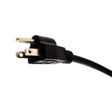 Power Cord, 10FT, 15A, 125V, 18/3 STR, Black, Factory Installed Options